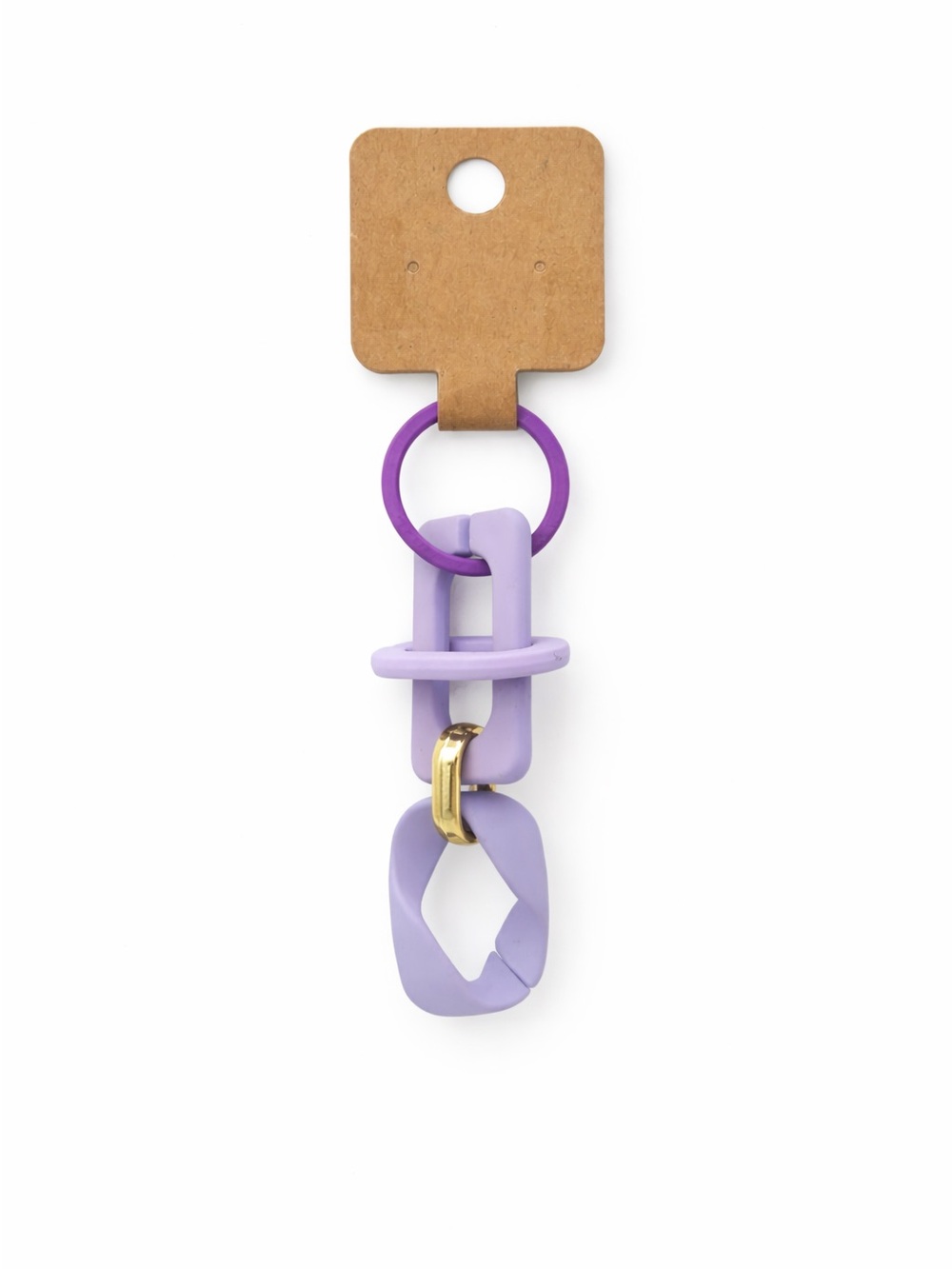 NEW Lavender chunky chain keychain - bag charm